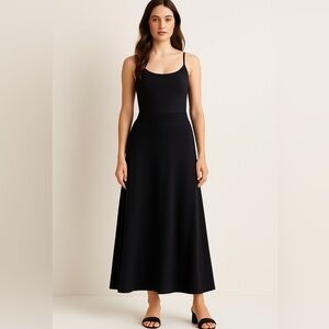Elegant Black High-Low A-Line Maxi Skirt for any occasion